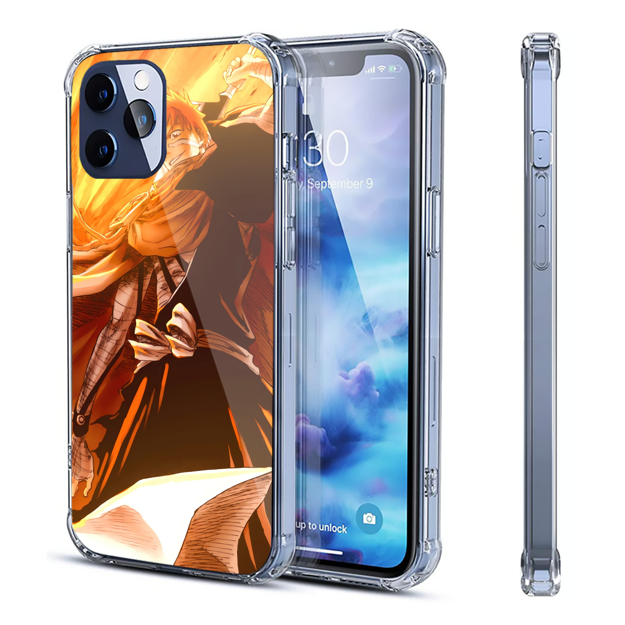 （画像用） ブリーチ BLEACH 【iPhone 12シリーズ対応】透明スマホケース（クリアソフトケース）